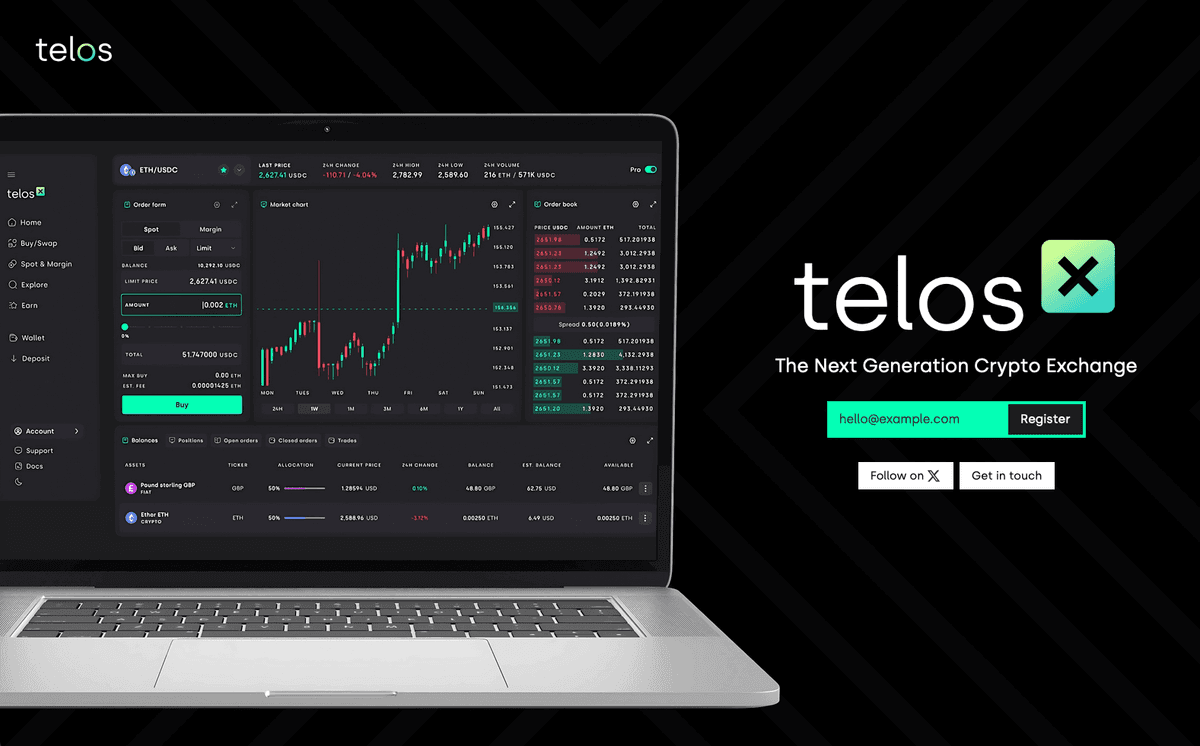 TelosX Landing Page