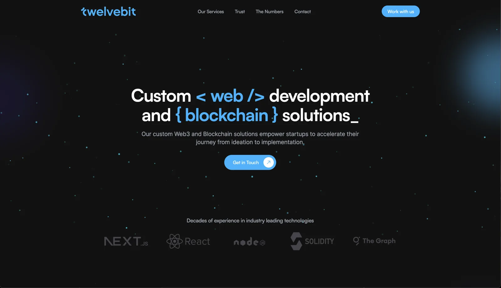 twelvebit portfolio interface